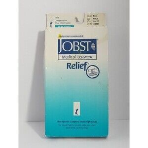 Jobst Medical Legwear Relief Knee High Compression Socks Medium Beige